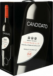 Вино Cosecheros y Criadores, "Candidato" Tempranillo 3 Meses en Barrica, bag-in-box, 3 л