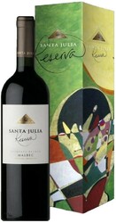 Вино "Santa Julia" Reserva, Malbec, 2012, gift box