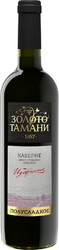 Вино "Золото Тамани" Каберне полусладкое, 0.7 л