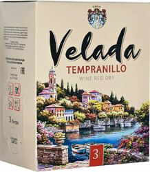 Вино "Velada" Tempranillo, bag-in-box, 3 л