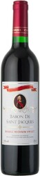 Вино Castel Groupe, "Baron De Saint Jacgues" Rouge Medium Sweet, 0.7 л