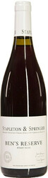 Вино Stapleton-Springer. "Ben's Reserve" Pinot Noir