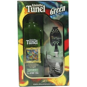 Абсент "Tunel" Green, gift box with spoon & glass, 0.7 л