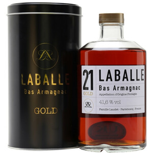 Арманьяк Laballe, 21 Gold, Bas Armagnac AOC, gift box, 0.5 л