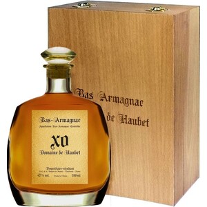 Арманьяк "Domaine de Haubet" XO, Bas-Armagnac AOC, decanter with wooden box, 0.7 л
