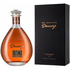 Арманьяк Darroze, "Les Grands Assemblages", 40 ans d'age, Bas-Armagnac, in decanter & gift box, 0.7 л