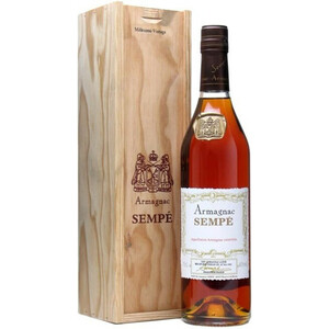 Арманьяк Armagnac Sempe, Millesime, Armagnac AOC, 2010, wooden box, 0.7 л