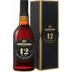 Бренди "Soberano" 12, gift box, 0.7 л