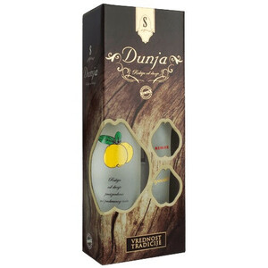 Спиртной Напиток Ракия Simex, "S-Original" Dunja, gift box with 2 glasses, 0.7 л