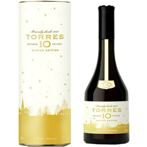 Бренди "Torres 10" Gran Reserva, gift box "Winter Edition", 0.7 л