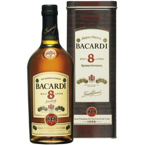Ром "Bacardi" 8 years, gift box, 1 л