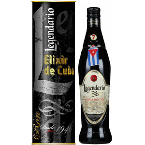 Ром "Legendario" Elixir de Cuba, gift box, 0.7 л
