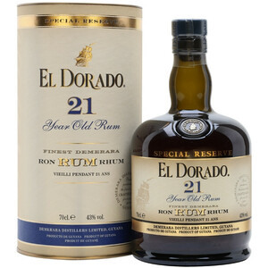 Ром "El Dorado" Special Reserve 21 Years Old, in tube, 0.7 л