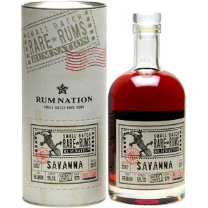 Ром "Rum Nation" Savanna, 2007, in tube, 0.7 л