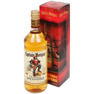 Ром "Captain Morgan" Spiced Gold, gift box 3D, 0.7 л