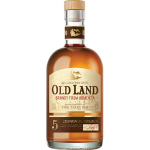 Бренди "Old Land" Brandy 5 Years Old, 0.5 л