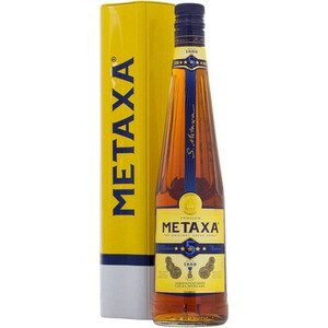 Бренди "Metaxa" 5*, metal box, 0.7 л