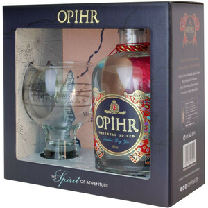 Джин "Opihr" Oriental Spiced Gin, gift box with glass, 0.7 л
