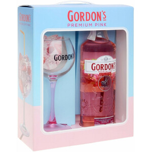 Джин "Gordon's" Premium Pink, gift set with glass, 0.7 л