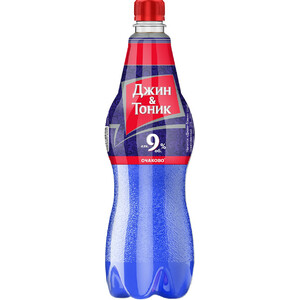 Очаково, Джин & Тоник, в пластиковой бутылке, 1 л