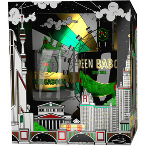 Джин "Green Baboon", gift box with glass, 0.7 л