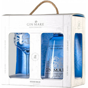 Джин Gin Mare, gift box with glass, 0.7 л