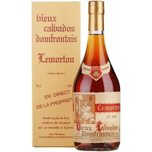 Кальвадос Calvados Lemorton, Reserve 10 Years Old, gift box, 0.7 л
