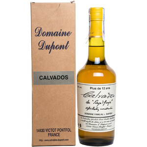 Кальвадос Domaine Dupont, Calvados Plus de 12 Ans, Pays d'Auge AOC, gift box, 0.5 л