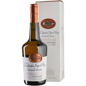 Кальвадос Christian Drouin, Calvados "Reserve", gift box, 0.7 л