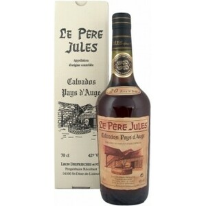 Кальвадос Le Pere Jules 20 Years Old, AOC Calvados Pays d'Auge, gift box, 350 мл