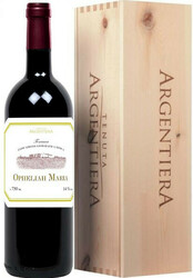 Вино Argentiera. "Opheliah Maria". Toscana IGT. wooden box