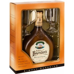 Ликер "Saint Brendan's", gift box & 2 glasses, 0.7 л