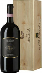 Вино "La Braccesca". Vino Nobile di Montepulciano DOCG. wooden box. 1.5 л