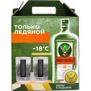 Ликер "Jagermeister", gift box with 2 glasses, 0.7 л