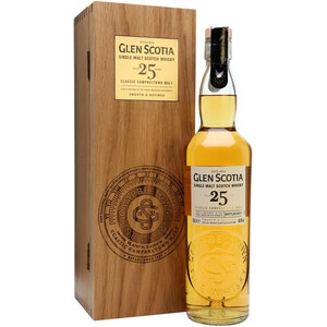 Виски "Glen Scotia" 25 Years Old, wooden box, 0.7 л