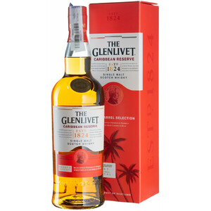 Виски The Glenlivet "Caribbean Reserve", gift box, 0.7 л