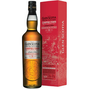 Виски "Glen Scotia" 10 Years, Bordeaux Red Wine Cask Finish, gift box, 0.7 л