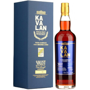 Виски Kavalan, "Solist" Vinho Barrique (59,4%), gift box, 0.7 л