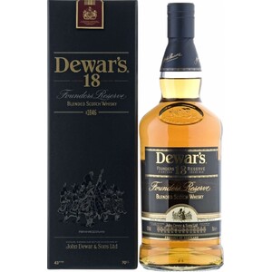 Виски Dewar's 18, gift box with glass, 0.75 л