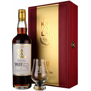 Виски Kavalan, "Solist" Sherry Cask (59,4%), gift box with glass, 0.7 л