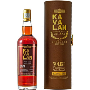 Виски Kavalan, "Solist" Port Cask (57,8%), in tube, 0.7 л