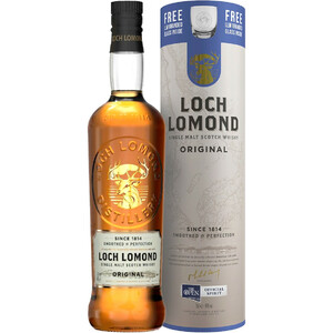 Виски "Loch Lomond" Original Single Malt, gift box with glass, 0.7 л