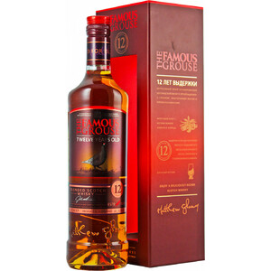 Виски "The Famous Grouse" Blended Whisky aged 12 years, gift box, 0.7 л