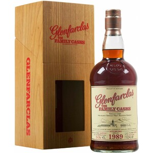 Виски Glenfarclas 1989 Family Casks (54.5%), in gift box, 0.7 л