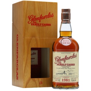 Виски Glenfarclas 1981 Family Casks (52,9%), in gift box, 0.7 л