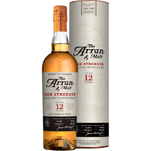 Виски Arran 12 years, Cask Strength, in tube, 0.7 л