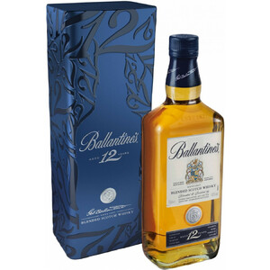 Виски Ballantine's 12 Years Old, metal box, 0.75 л