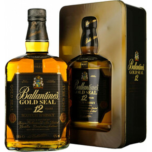 Виски Ballantine's "Gold Seal", 12 Years Old, metal box, 1 л