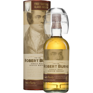 Виски Arran, "Robert Burns" Single Malt, gift box with glass, 0.7 л