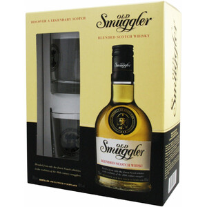 Виски "Old Smuggler", gift box with 2 glasses, 0.7 л